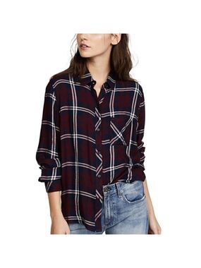 Rails | Gemini shirt honey lurex in cranberry